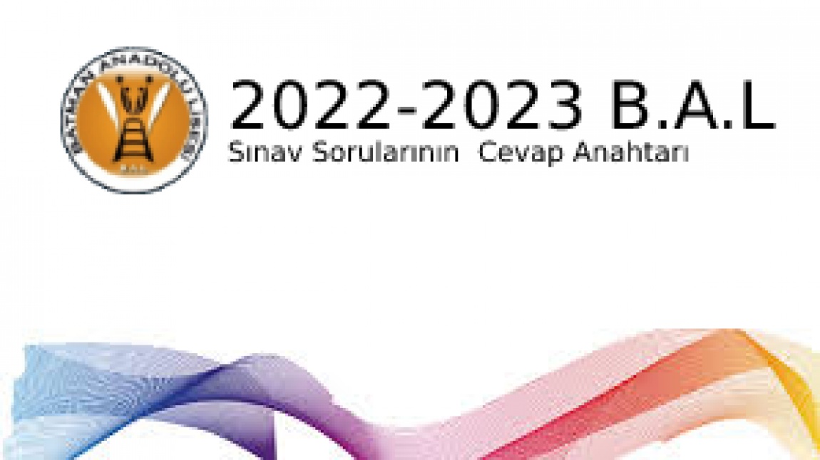 2022-2023 Eğitim-Öğretim Yılı Okulumuzda Yapılan Kimya Sınav Sorularının Cevapları